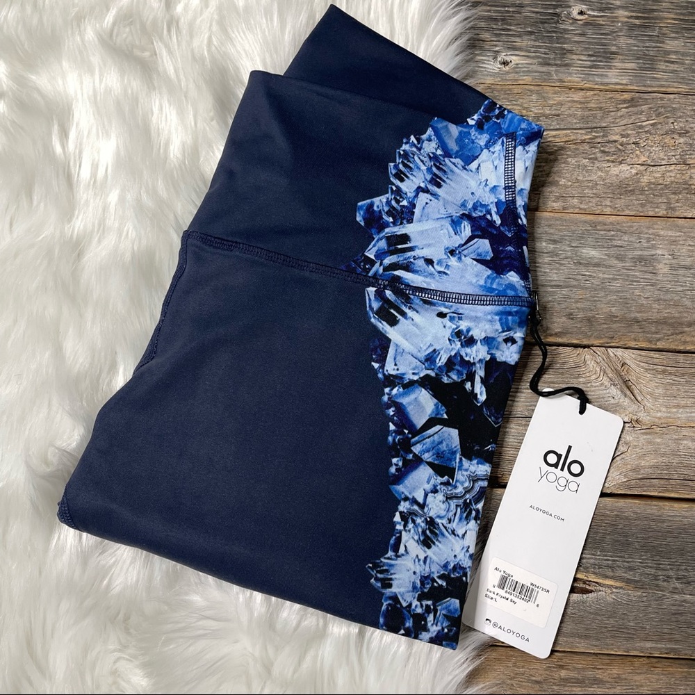ALO Yoga Navy Crystal Leggings